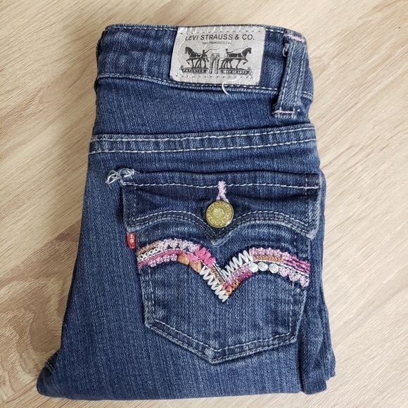 Girls Levi's Strauss Red Tab Jean's size 5 - Picture 9 of 10